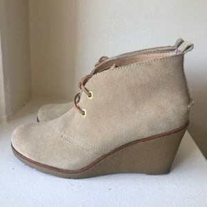 Sperry Suede Leather Wedges